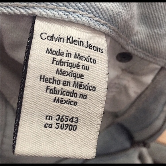 Calvin Klein Anti Fit Denim Jeans Ice Blue Model Grunge 30x32 Limited Edition - Picture 10 of 10